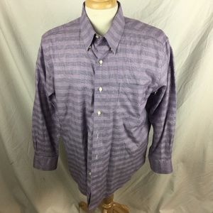 Tommy Bahama 16.5 32-33 Purple Glen Plaid
